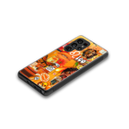 leo aesthetic collage back phone cover | glass case for samsung galaxy s25 ultra