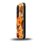 leo aesthetic collage back phone cover | glass case for samsung galaxy s24 fe