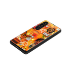 leo aesthetic collage back phone cover | glass case for samsung galaxy s24 fe