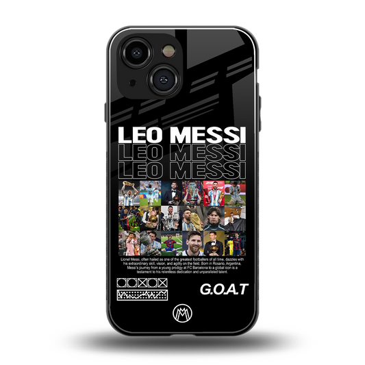 leo messi back phone cover | glass case for iphone 13 mini