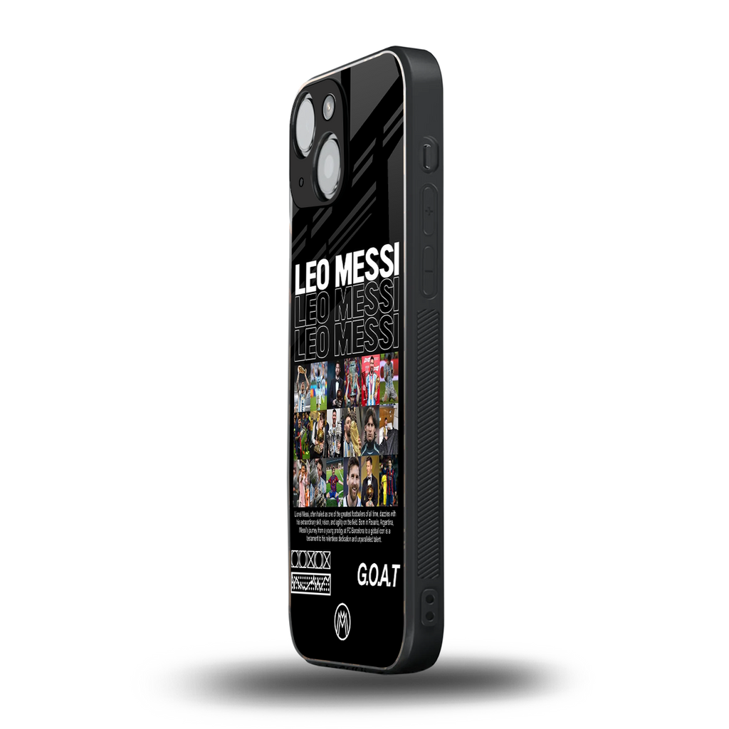 leo messi back phone cover | glass case for iphone 13 mini