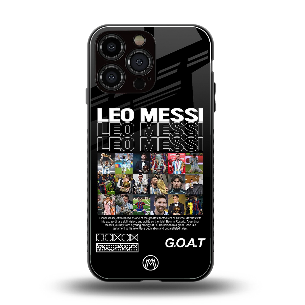 leo messi back phone cover | glass case for iphone 13 pro max