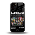 leo messi back phone cover | glass case for iphone 14 plus