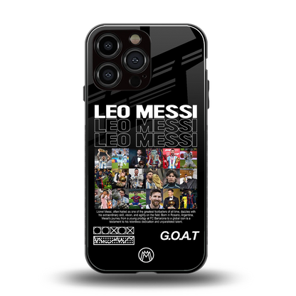 leo messi back phone cover | glass case for iphone 14 pro max