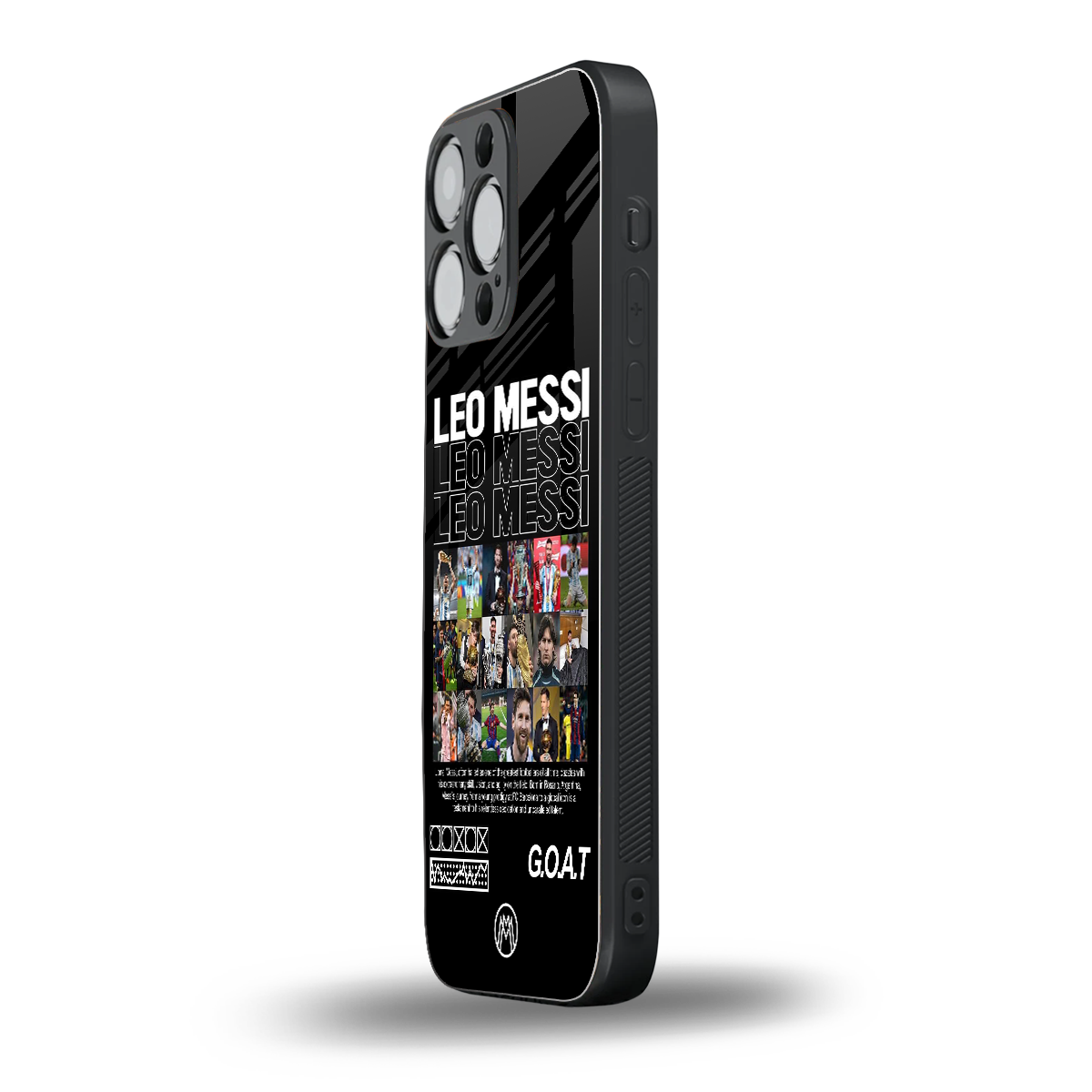 leo messi back phone cover | glass case for iphone 15 pro max