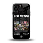 leo messi back phone cover | glass case for iphone 15 pro