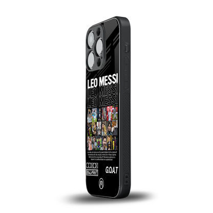 leo messi back phone cover | glass case for iphone 15 pro