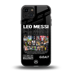 leo messi back phone cover | glass case for iphone 15