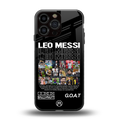 leo messi back phone cover | glass case for iphone 16 pro max