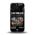 leo messi back phone cover | glass case for iphone 16 pro