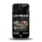leo messi back phone cover | glass case for iphone 16 pro