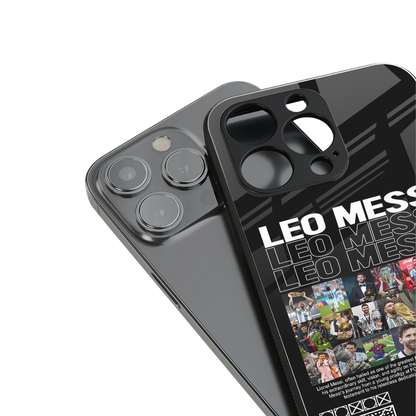 leo messi back phone cover | glass case for iphone 14 pro max