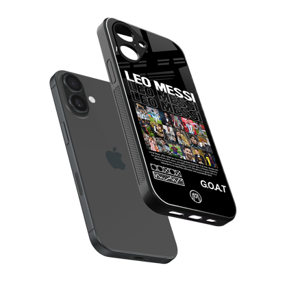 leo messi back phone cover | glass case for iphone 16
