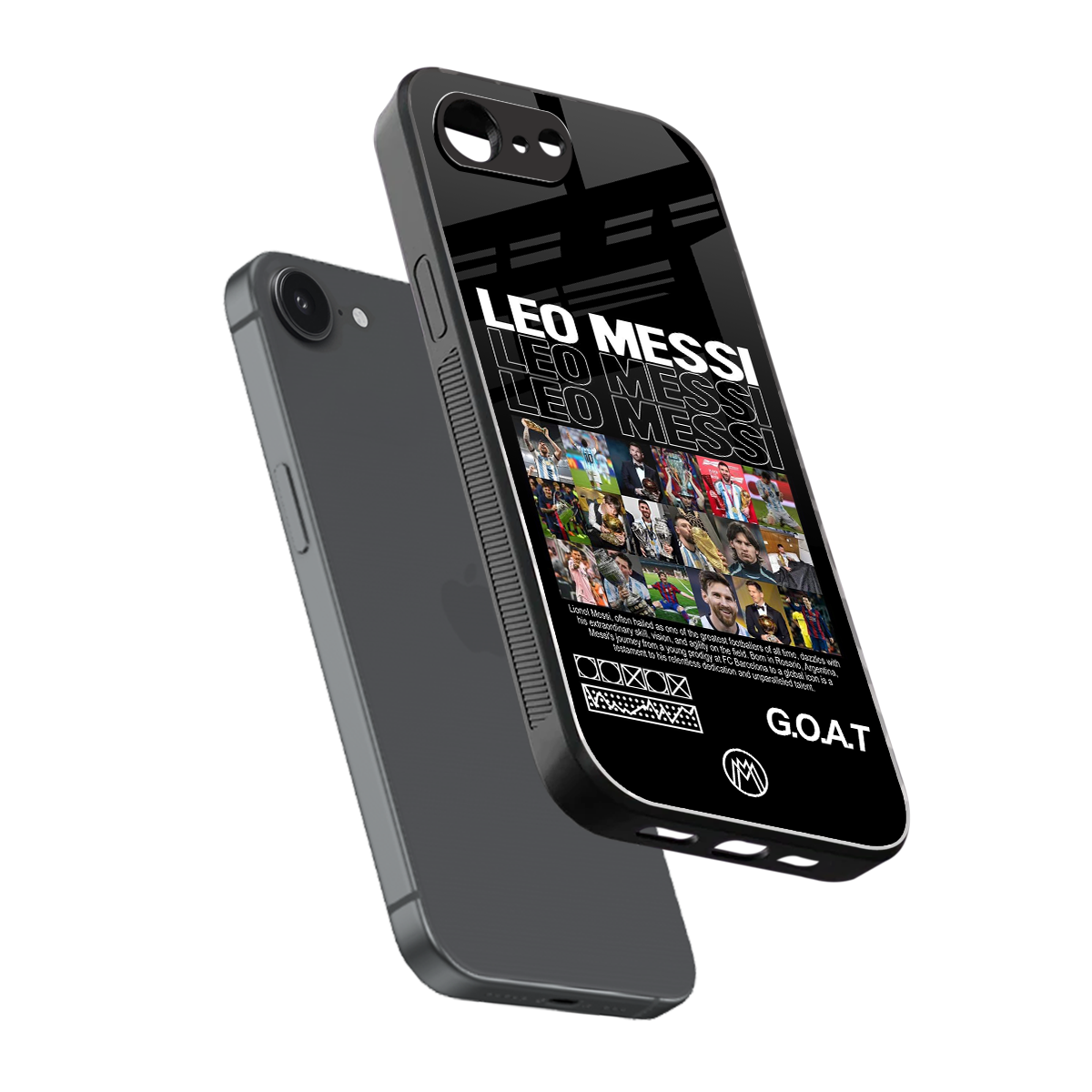 leo messi back phone cover | glass case for iphone 16e