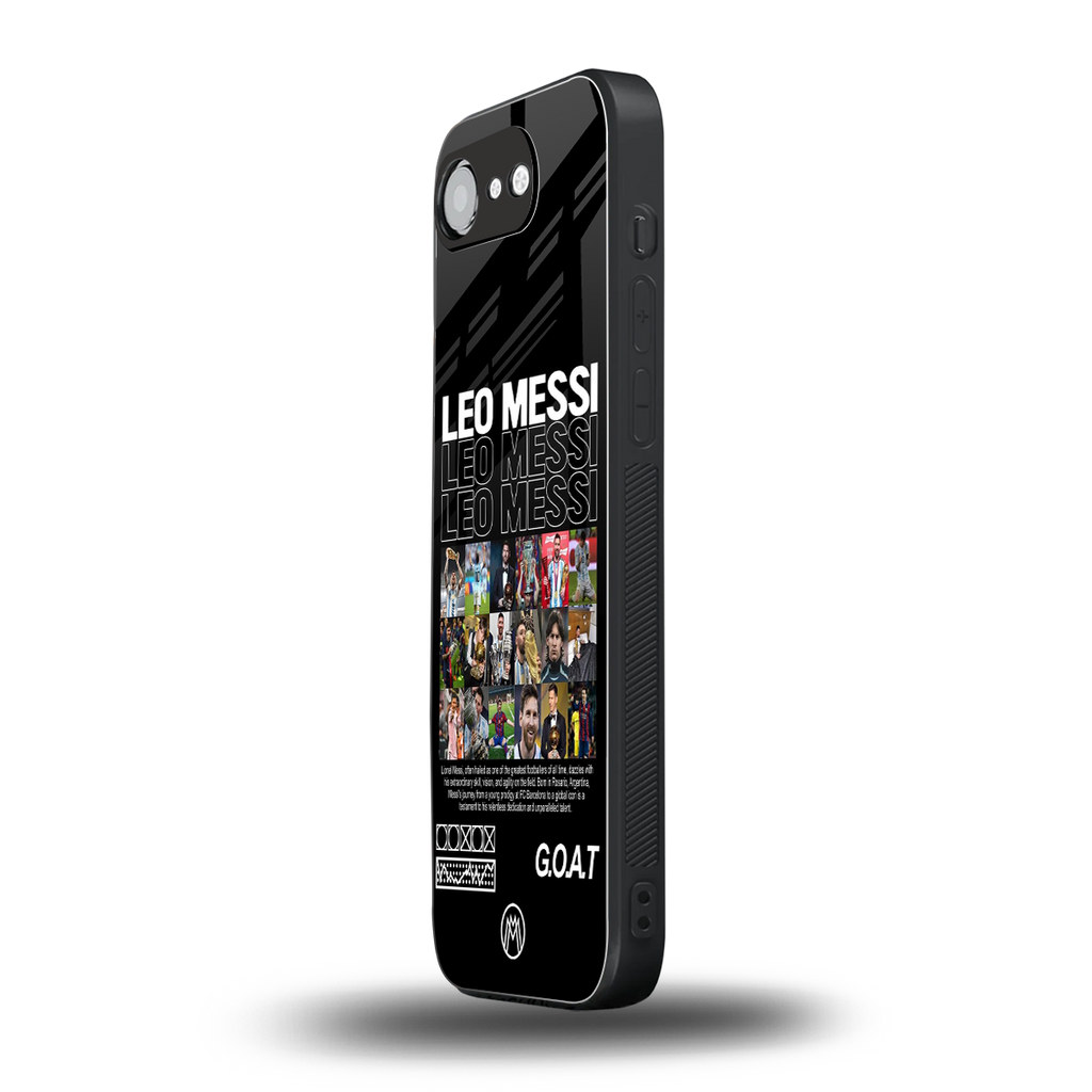 leo messi back phone cover | glass case for iphone 16e