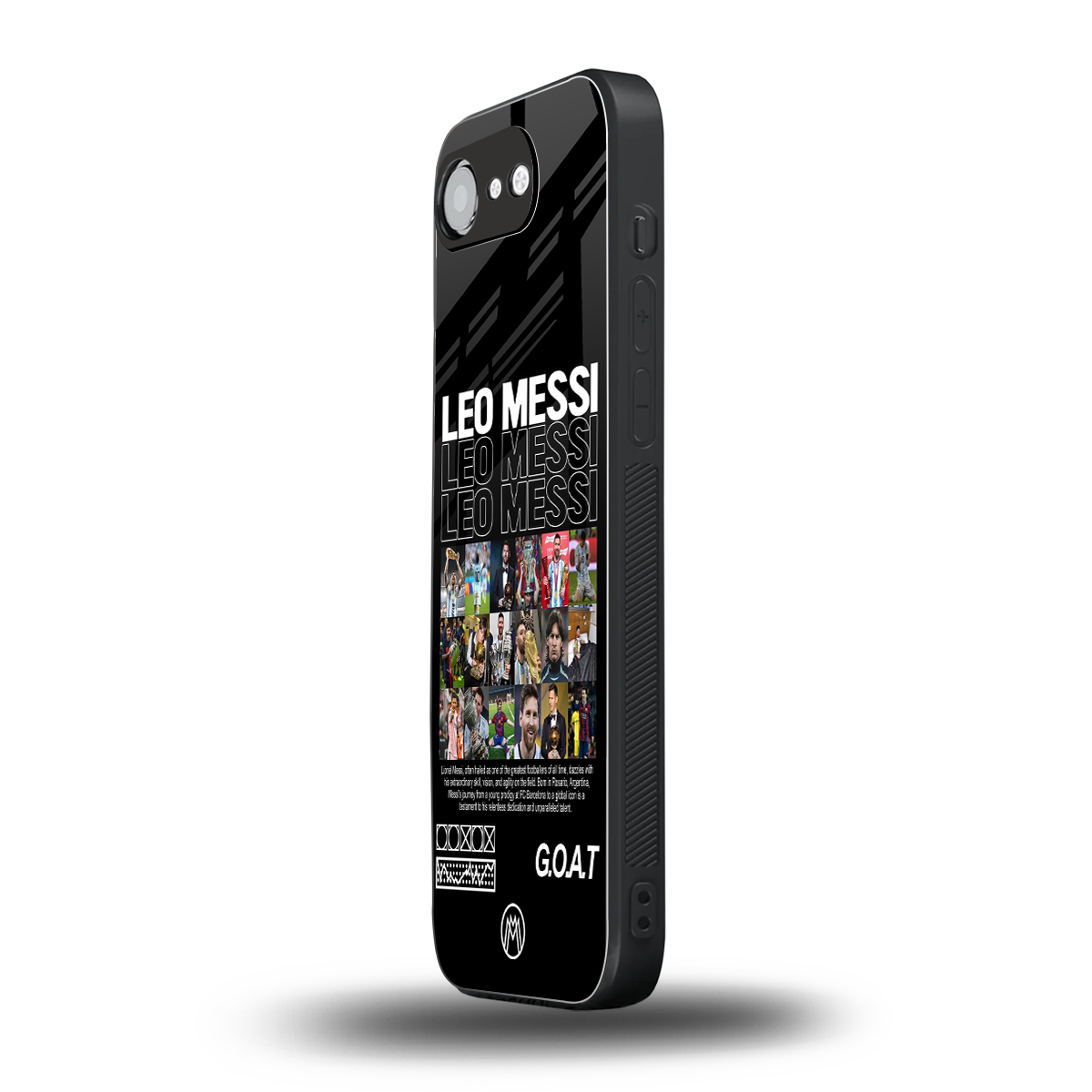 leo messi back phone cover | glass case for iphone 16e