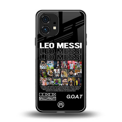 leo messi back phone cover | glass case for nothing phone 1