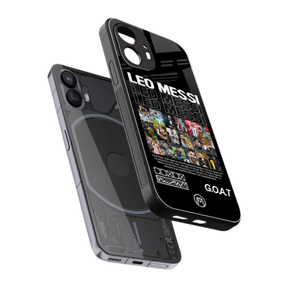 leo messi back phone cover | glass case for nothing phone 2