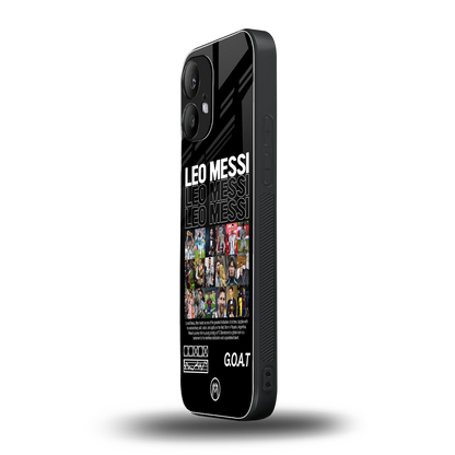 leo messi back phone cover | glass case for nothing phone 2