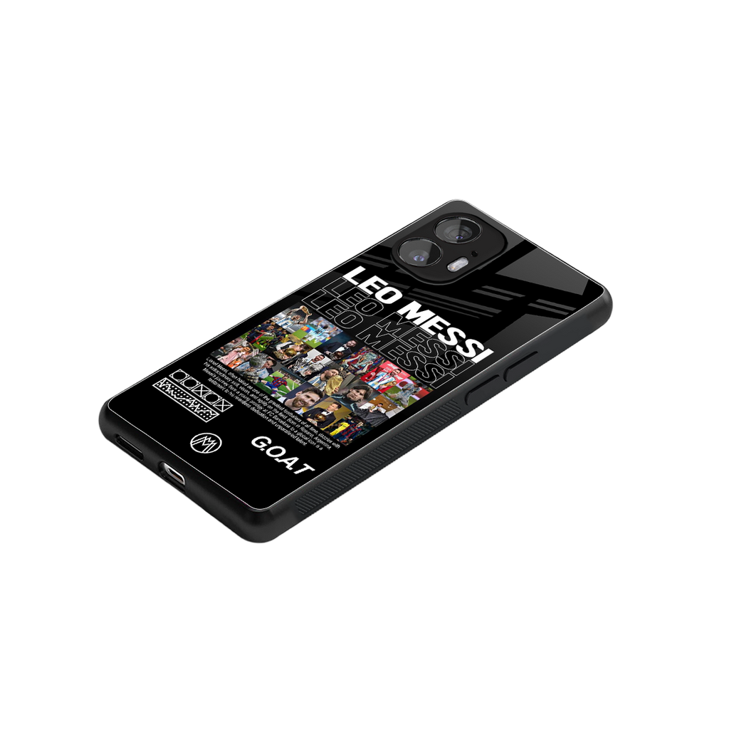 leo messi back phone cover | glass case for nothing phone 2