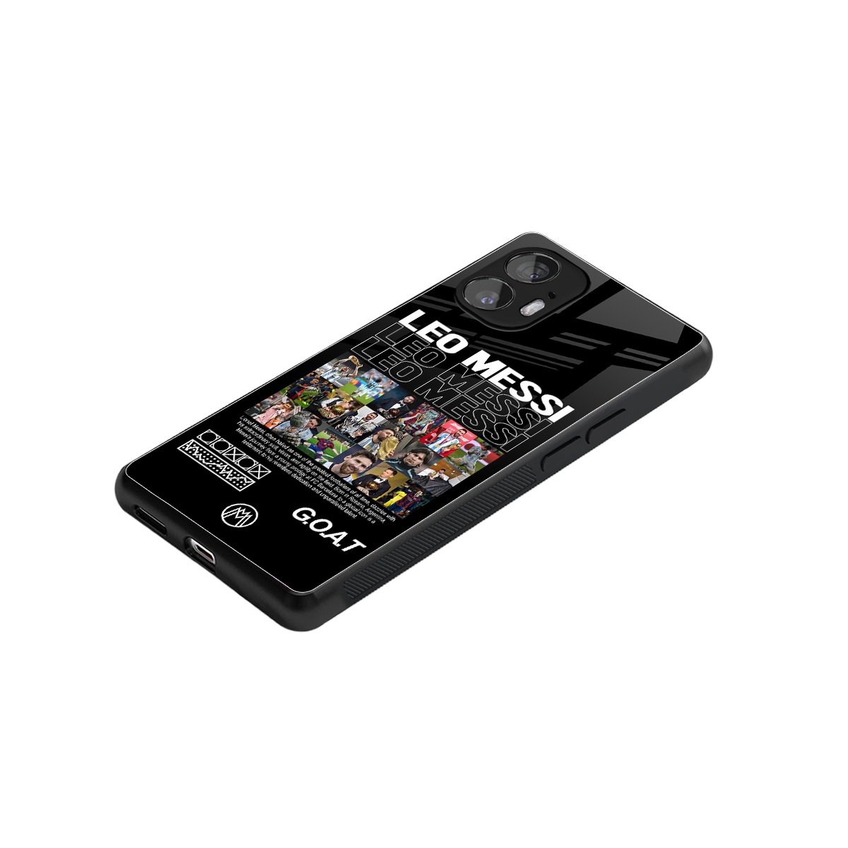 leo messi back phone cover | glass case for nothing phone 2