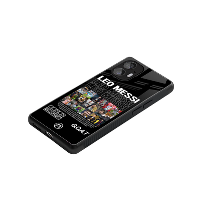 leo messi back phone cover | glass case for nothing phone 2