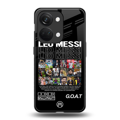 leo messi back phone cover | glass case for oneplus nord 3