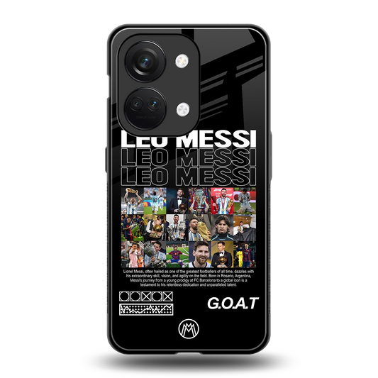 leo messi back phone cover | glass case for oneplus nord 3