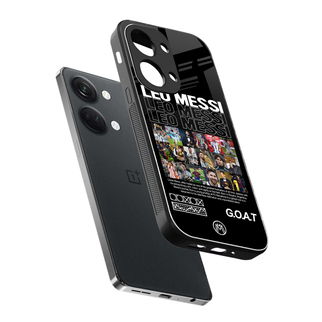 leo messi back phone cover | glass case for oneplus nord 3