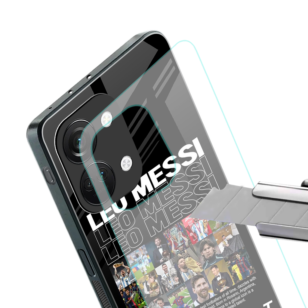 leo messi back phone cover | glass case for oneplus nord 3