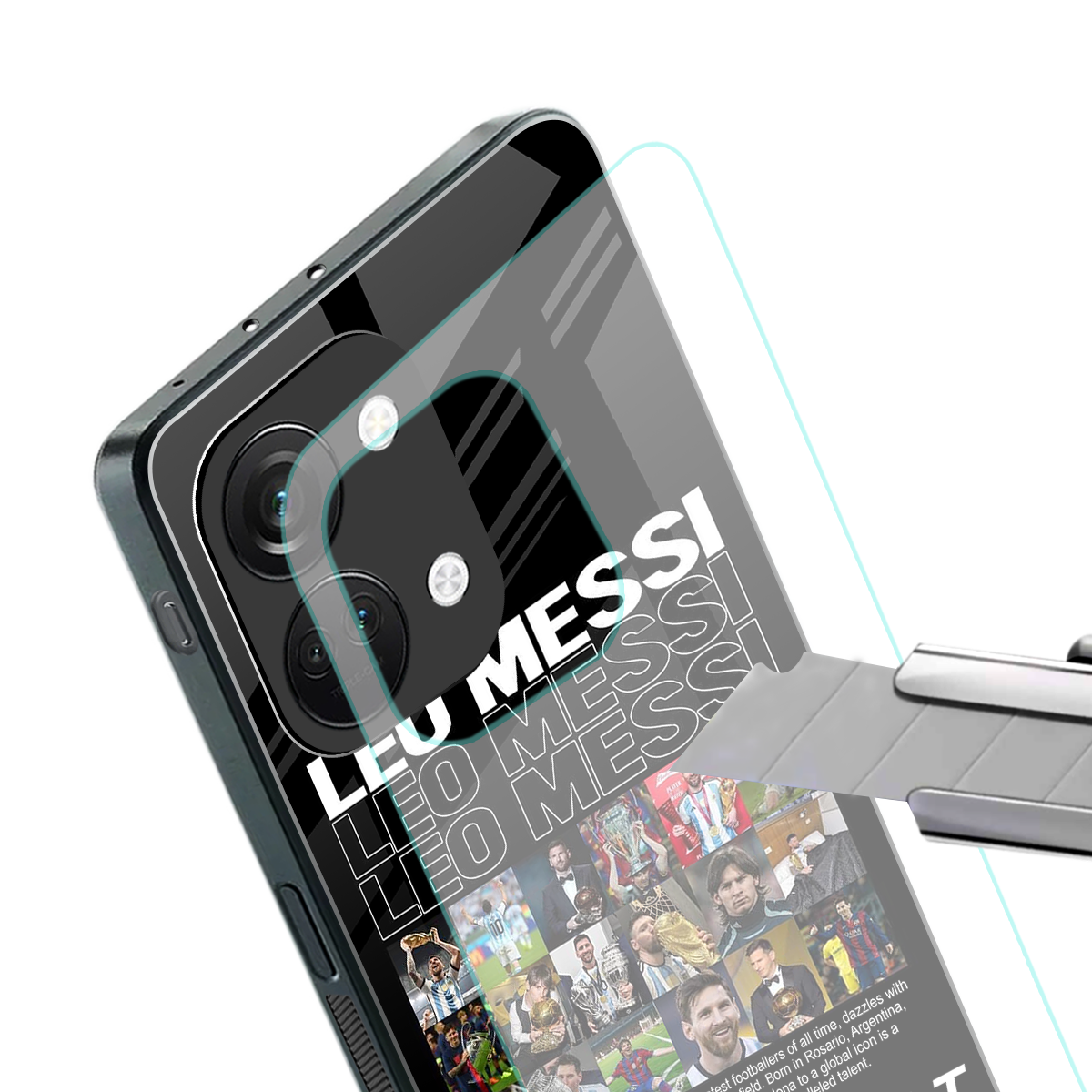 leo messi back phone cover | glass case for oneplus nord 3