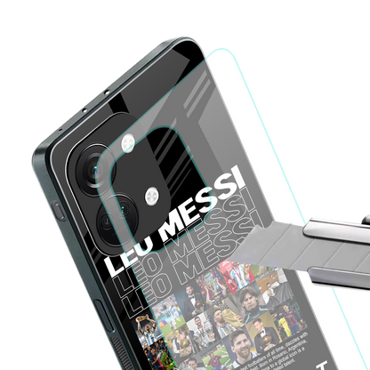 leo messi back phone cover | glass case for oneplus nord 3
