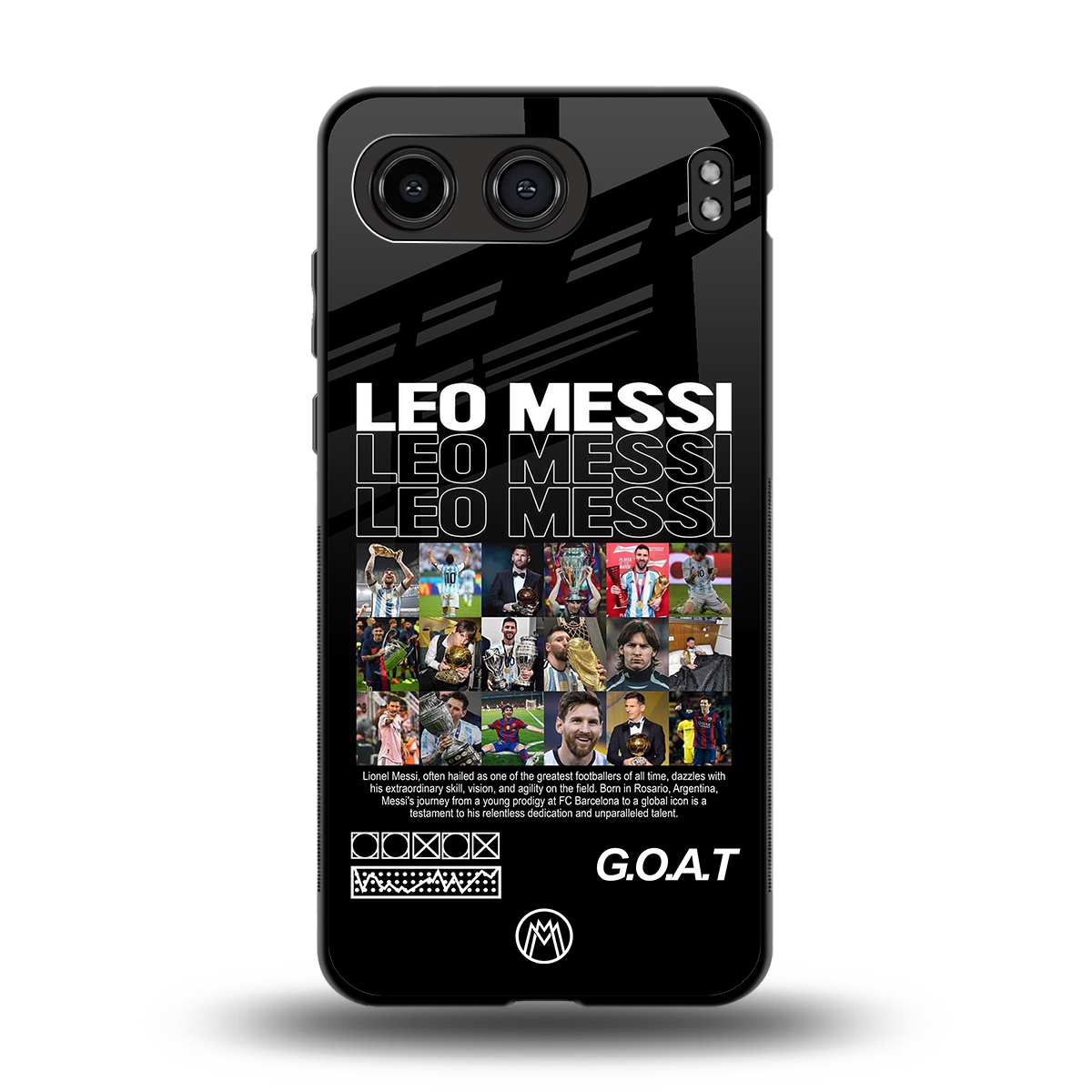leo messi back phone cover | glass case for oneplus nord 4