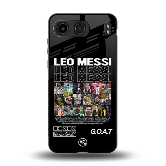 leo messi back phone cover | glass case for oneplus nord 4