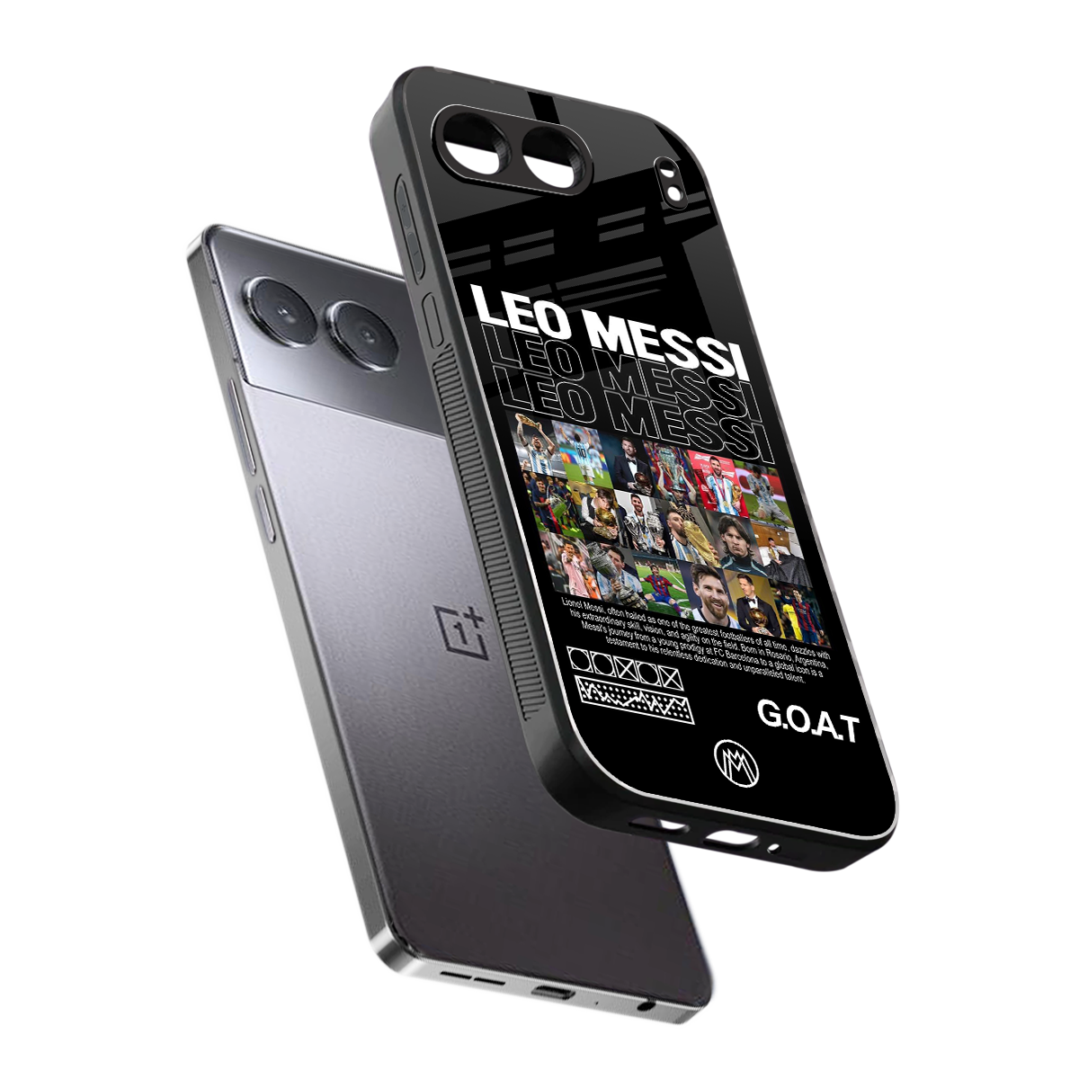 leo messi back phone cover | glass case for oneplus nord 4