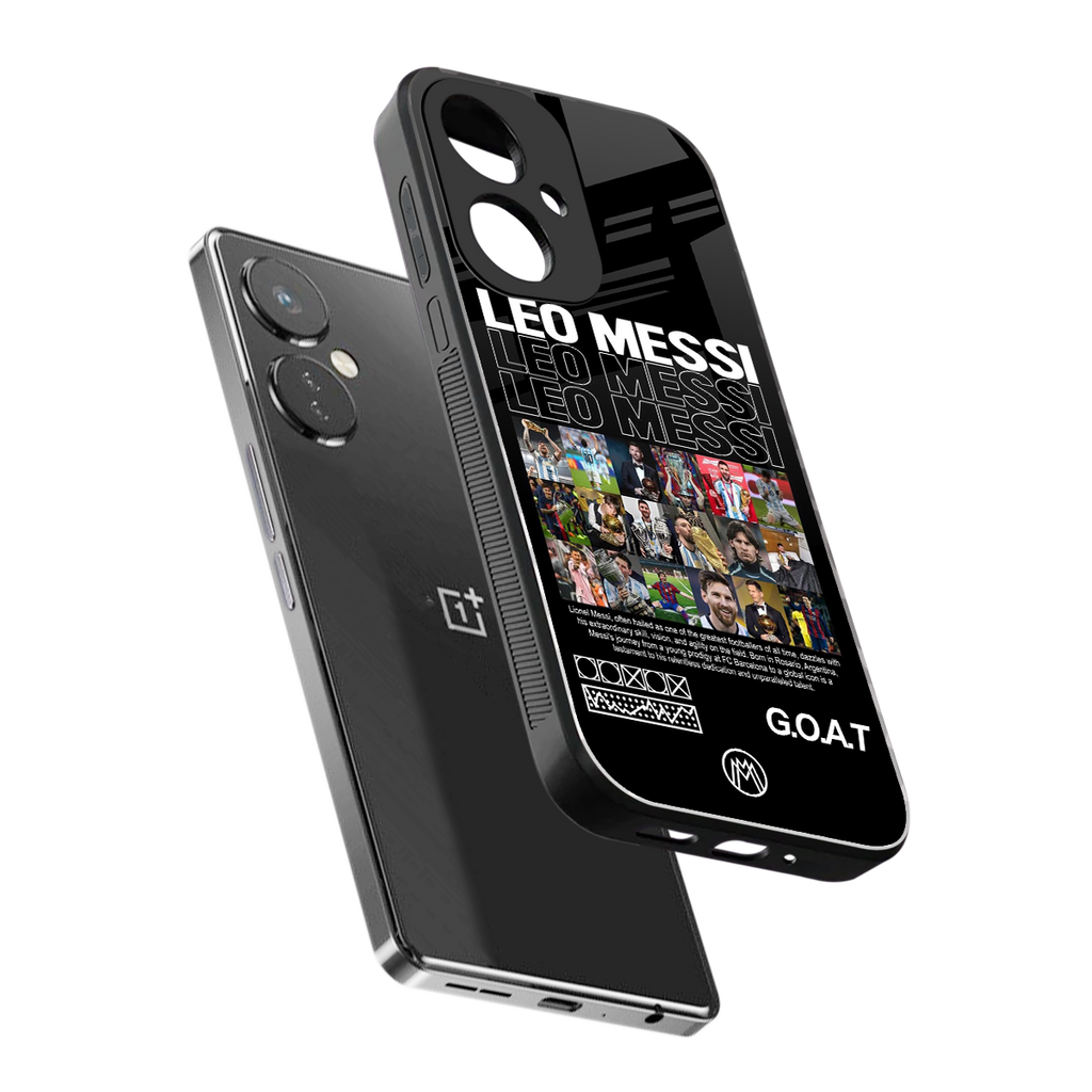 leo messi back phone cover | glass case for oneplus nord ce 3