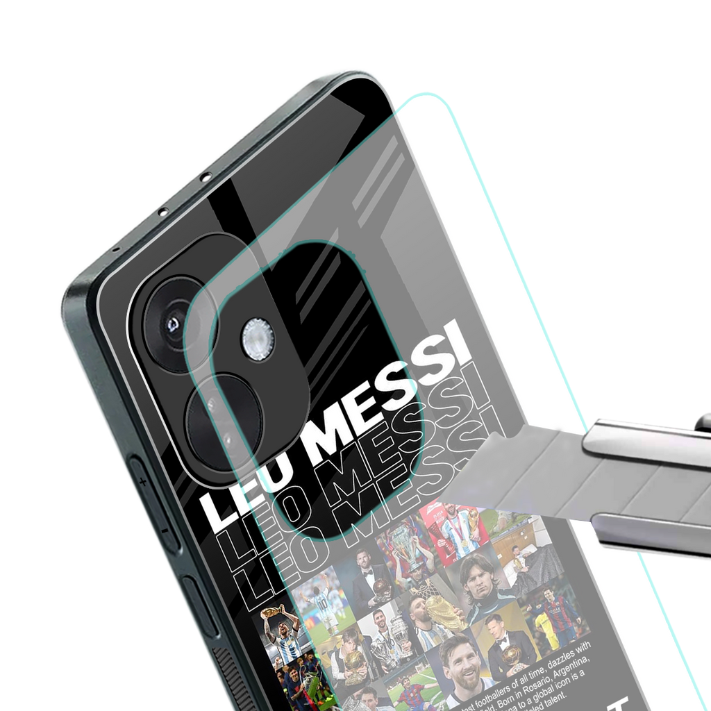 leo messi back phone cover | glass case for oneplus nord ce 3