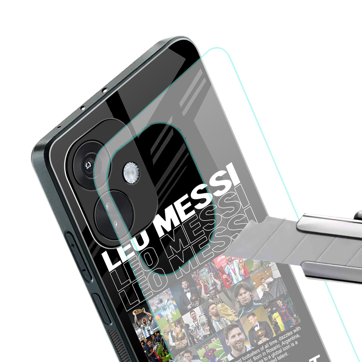 leo messi back phone cover | glass case for oneplus nord ce 3