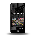 leo messi back phone cover | glass case for oneplus nord ce 4 lite