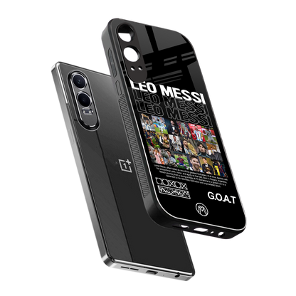leo messi back phone cover | glass case for oneplus nord ce 4 lite