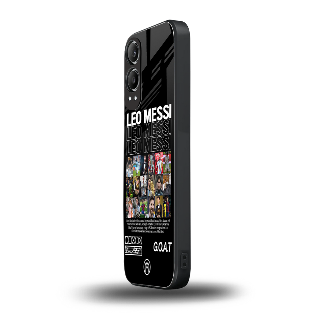 leo messi back phone cover | glass case for oneplus nord ce 4 lite