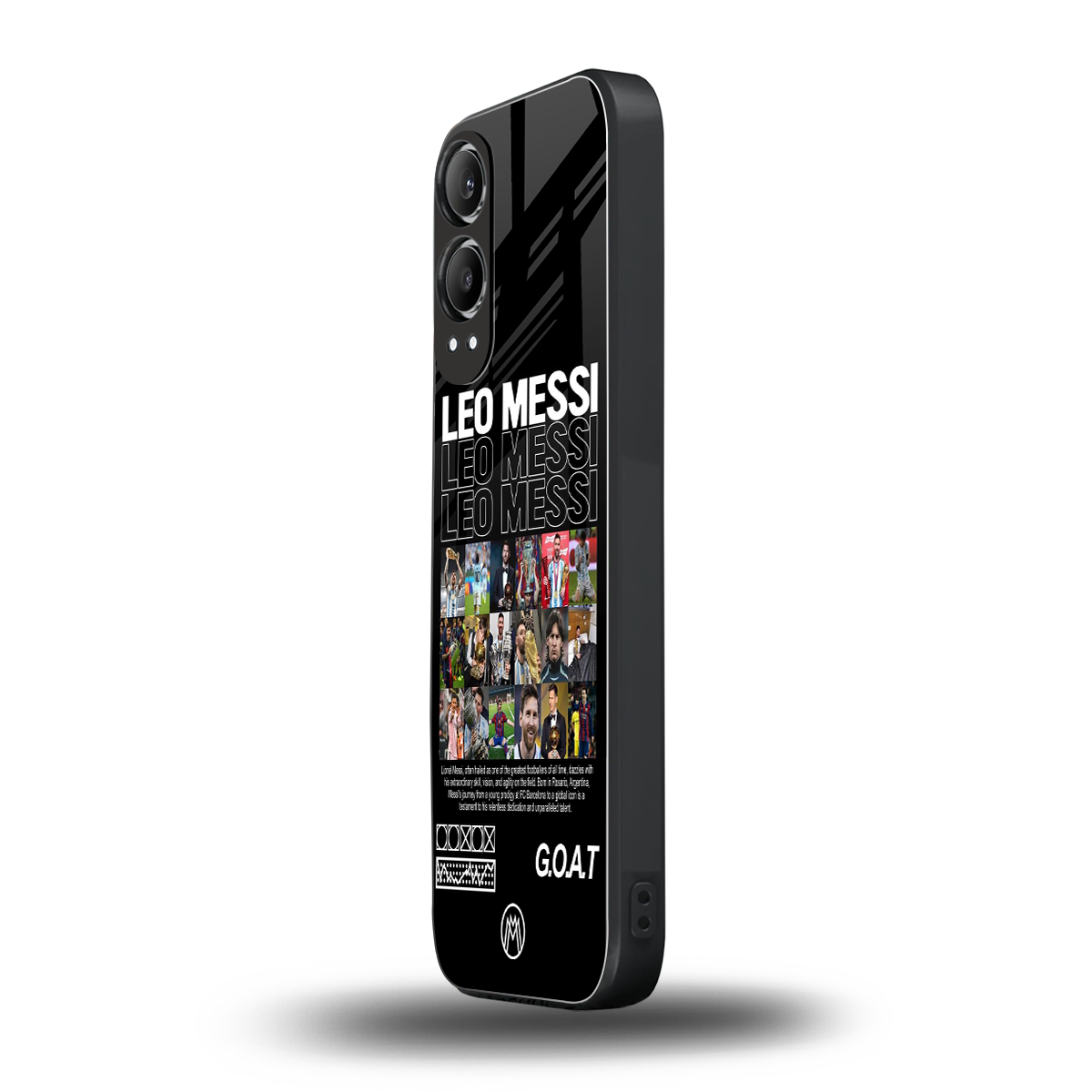 leo messi back phone cover | glass case for oneplus nord ce 4 lite