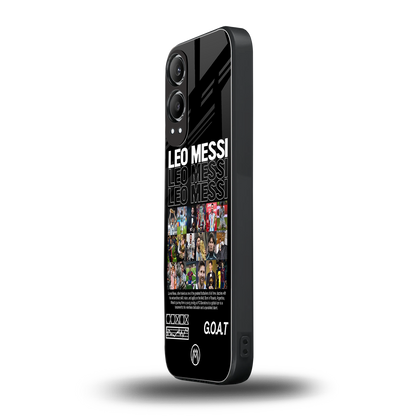 leo messi back phone cover | glass case for oneplus nord ce 4 lite