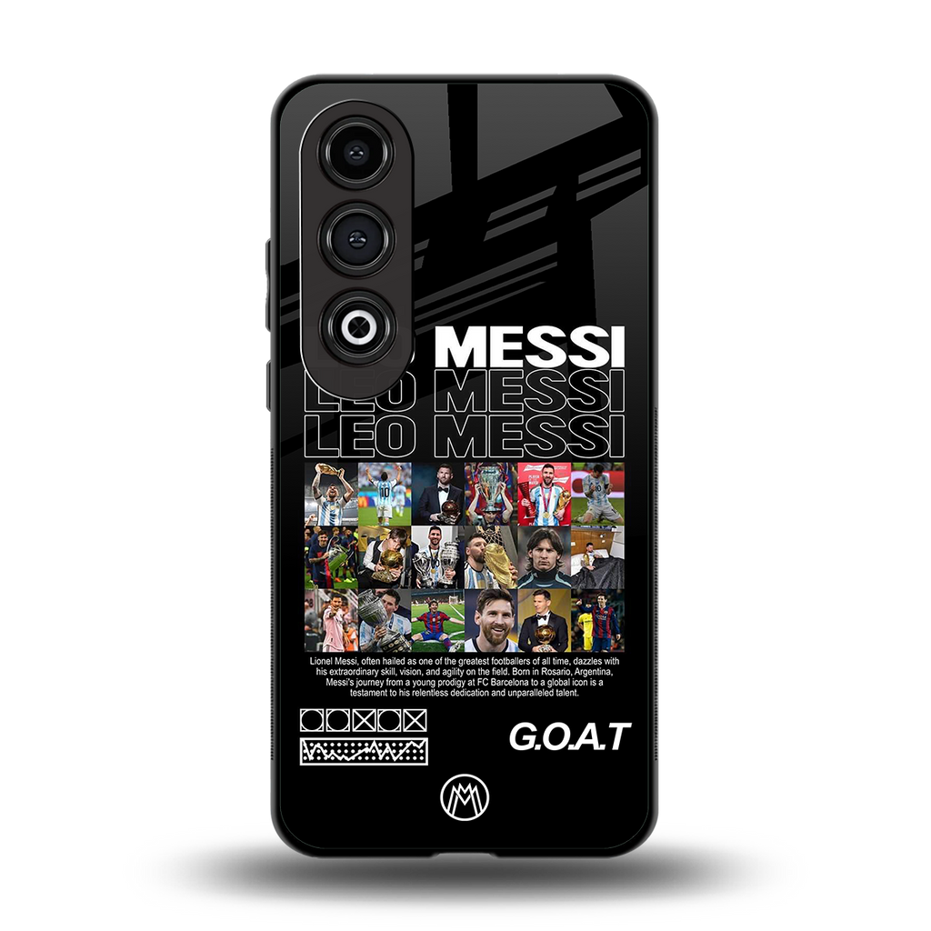 leo messi back phone cover | glass case for oneplus nord ce 4