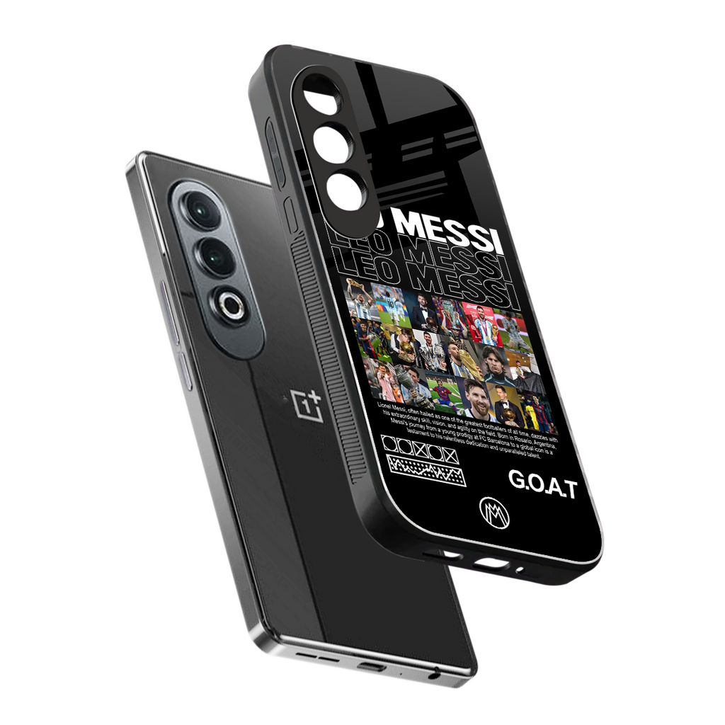 leo messi back phone cover | glass case for oneplus nord ce 4