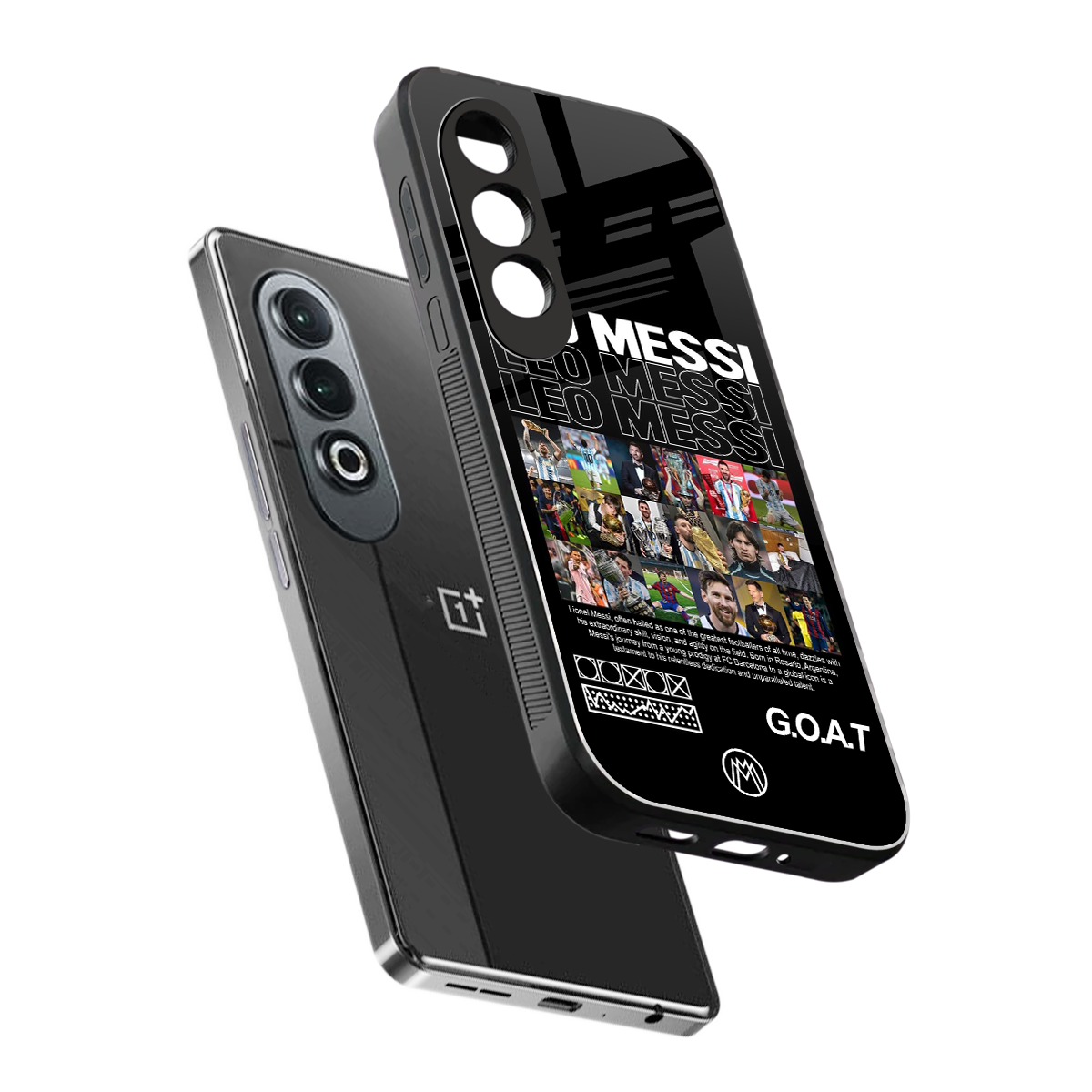 leo messi back phone cover | glass case for oneplus nord ce 4