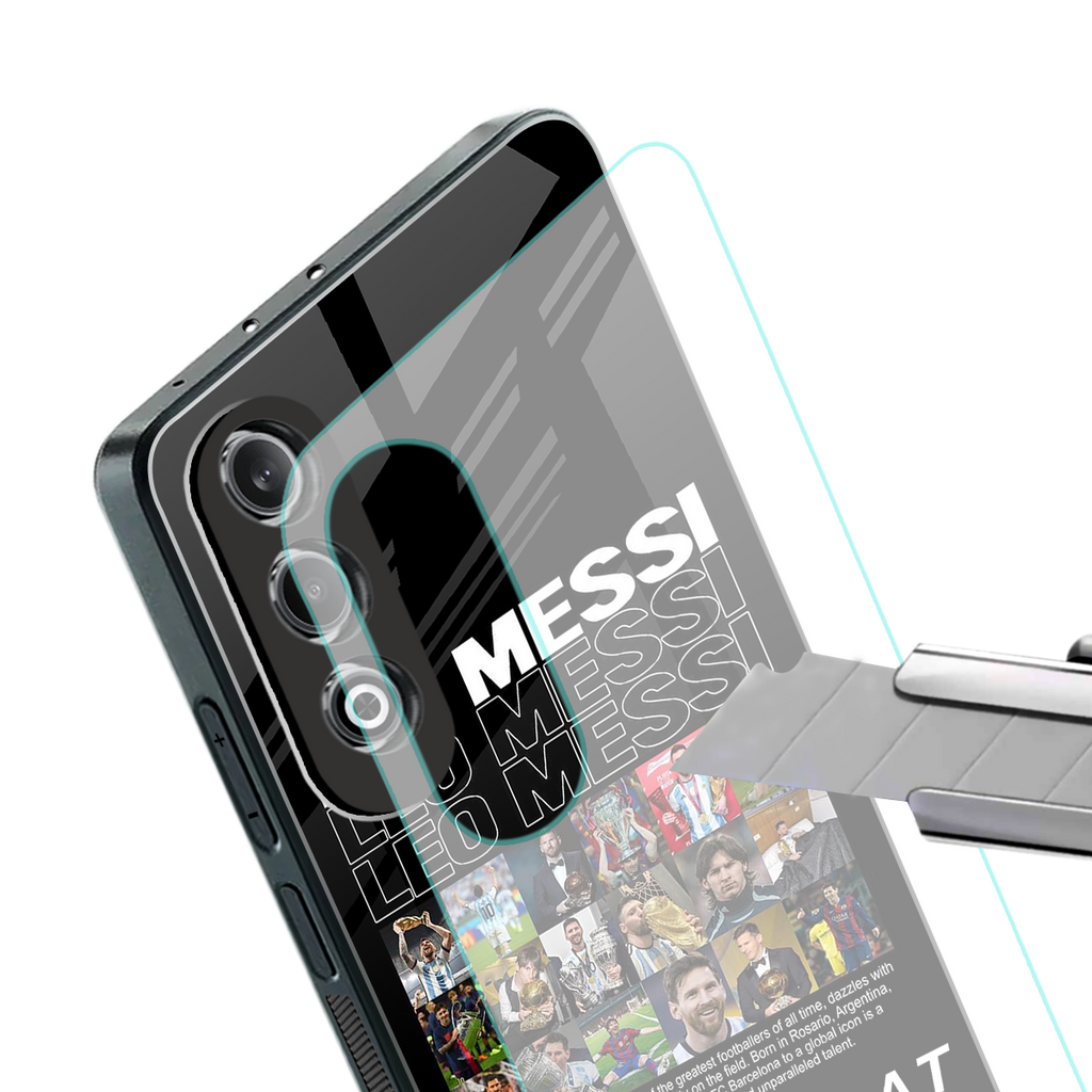 leo messi back phone cover | glass case for oneplus nord ce 4