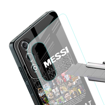 leo messi back phone cover | glass case for oneplus nord ce 4