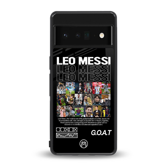 leo messi back phone cover | glass case for google pixel 6 pro