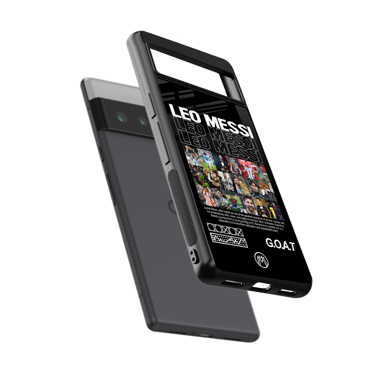 leo messi back phone cover | glass case for google pixel 6 pro